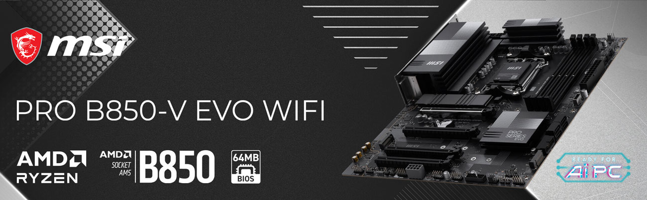 MSI PRO B850-V EVO WIFI AM5 AMD Motherboard