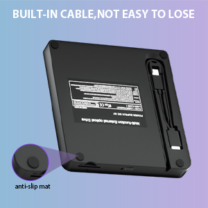 BUILT-IN CABLE,NOT EASY TO LOSE The embedded cable design makes it easy to carry and use with most l
