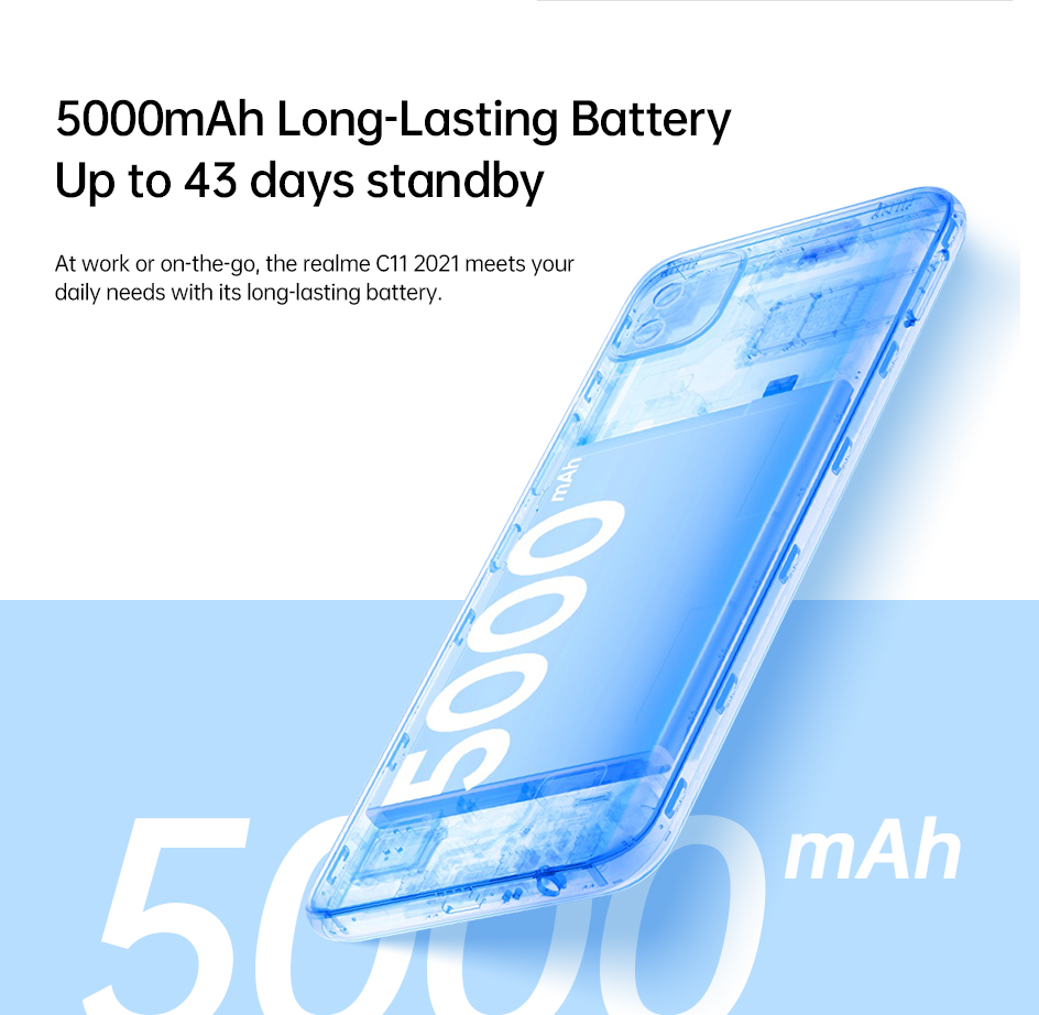 | 4GB ROM SmartPhone International (2021) Unlocked only Dual-SIM Realme + No - C11 4G/LTE CDMA) Blue) (GSM (Cool 64GB Factory RAM Version