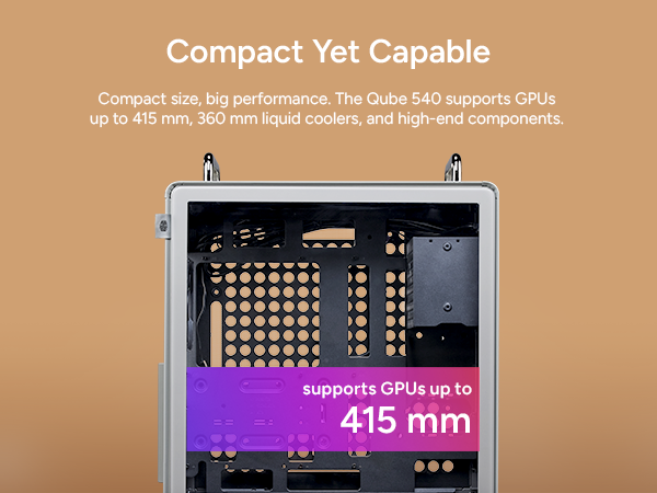 Cooler Master QUBE 540 Moonstone ATX Mid-Tower PC Case 