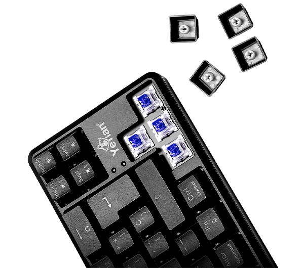 Switch mechanism. Change them, keep them, have fun