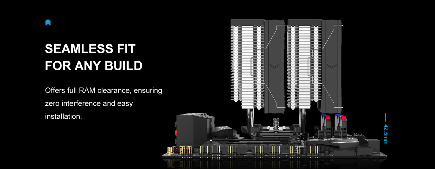 SAMA A60E Dual-Tower CPU Air Cooler