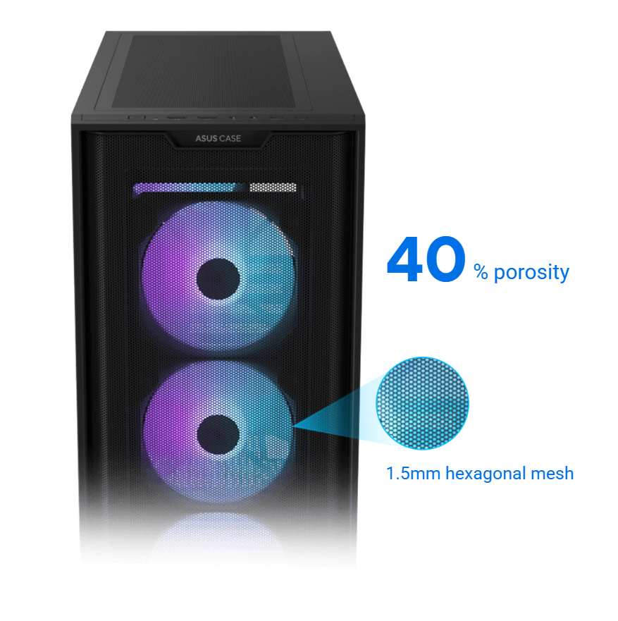 ASUS A33 PLUS White ATX Mid-tower PC Gaming Case