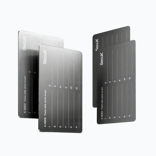 SecuX XSEED Secure Bitcoin Wallet Crypto Seed Storage Metal Plates