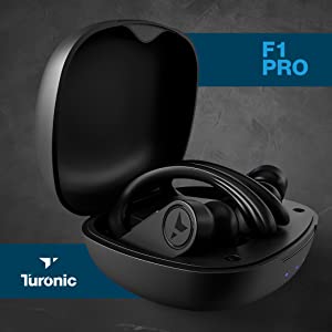 Turonic F1 Pro - True Wireless Earbuds - 45H Playtime, Charging case, Mic, IPX7 Waterproof Bluetooth Headphones w/Microphone - Sport Wireless 並行輸入 Turonic F1 Pro - True Wireless Earbuds - 45H Playtime, Charging