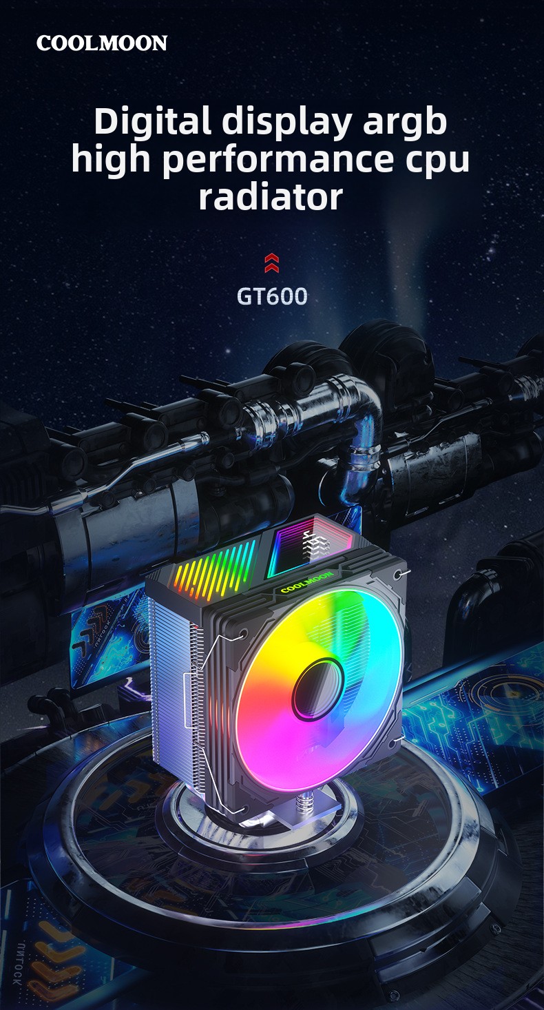 CPU Cooler with Temperature Display