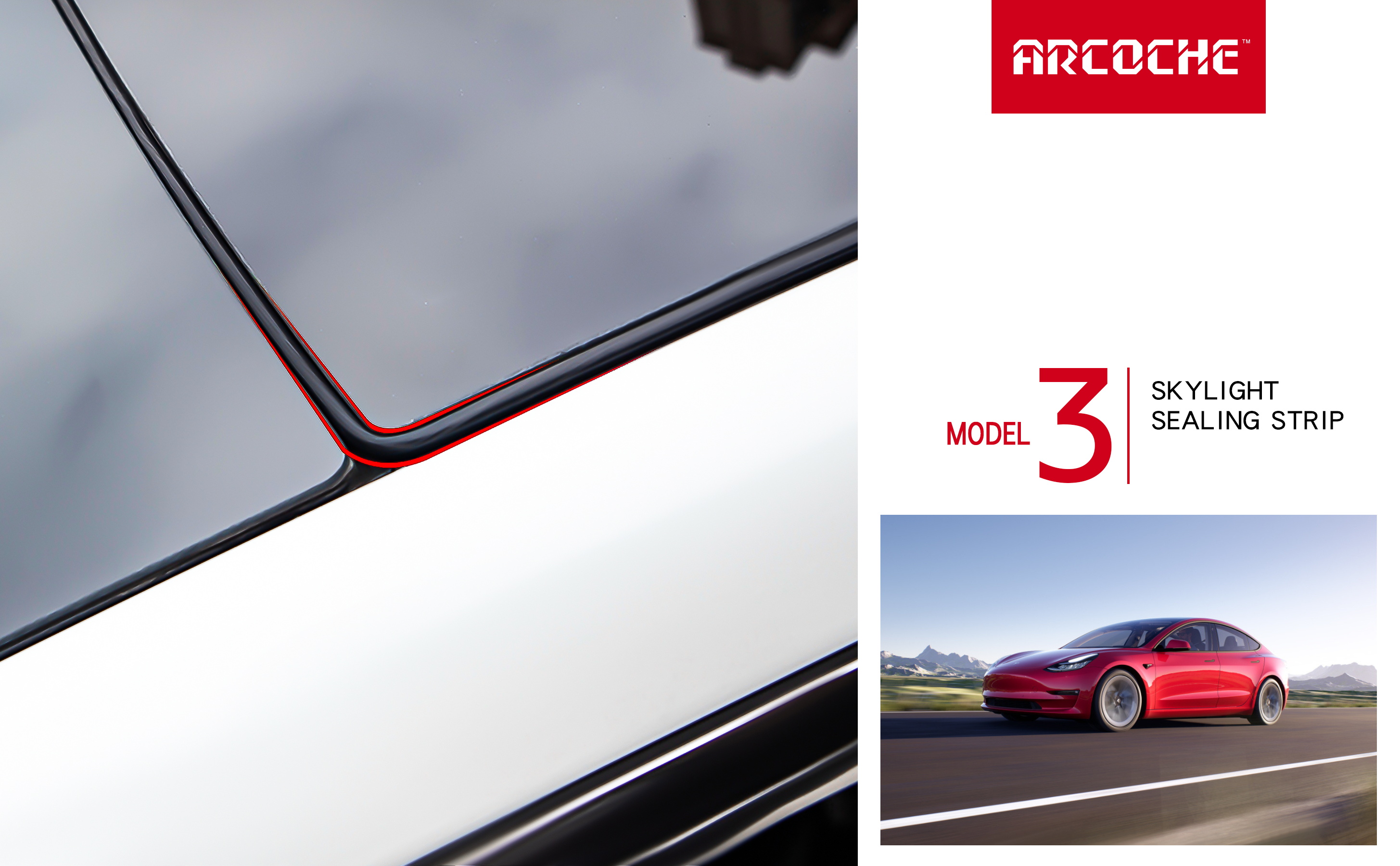 Roof Seal Strip for 2016-2021 Tesla