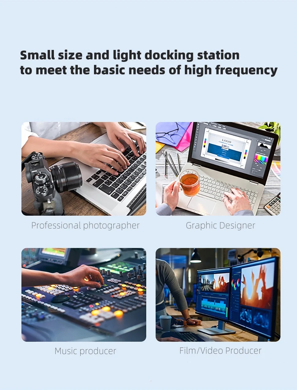 12 Ports USB C Docking Station