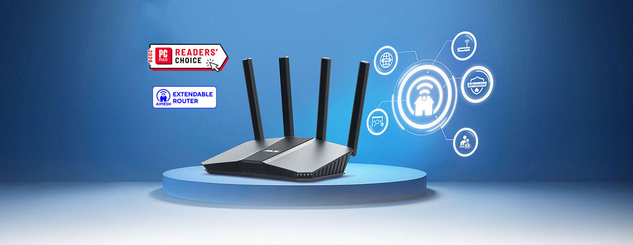 ASUS RT-BE55 Dual-band WiFi 7 (802.11be) Smart AiMesh Extendable Router