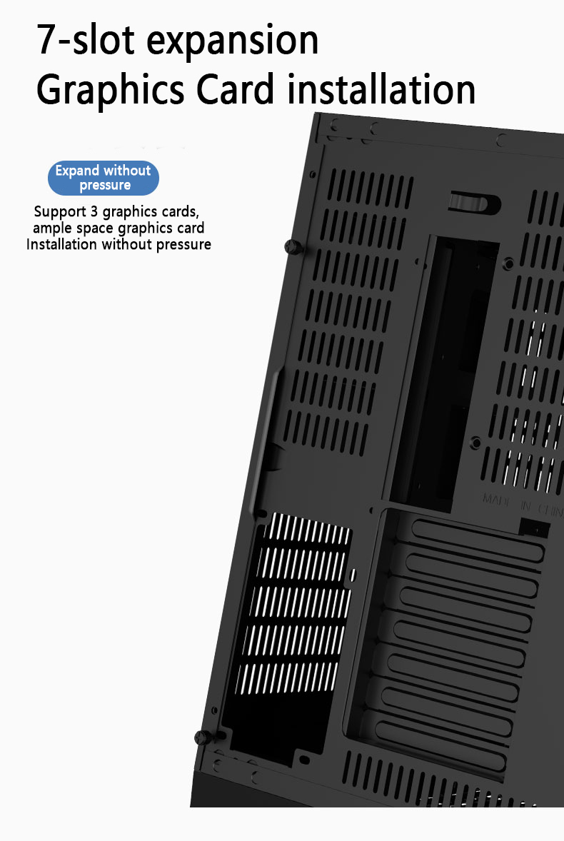 7-slot expansion Graphics Card installation