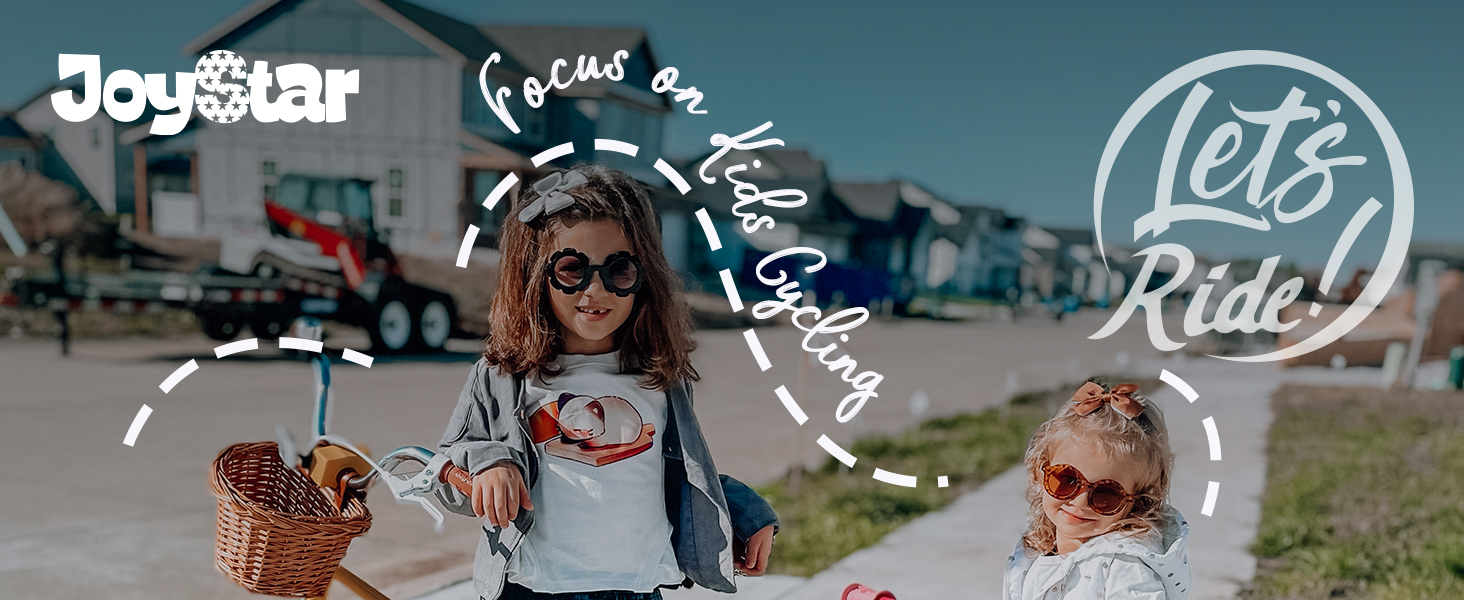 joystar kids bike boy girl children youth bicycle training wheels basket low-step frame