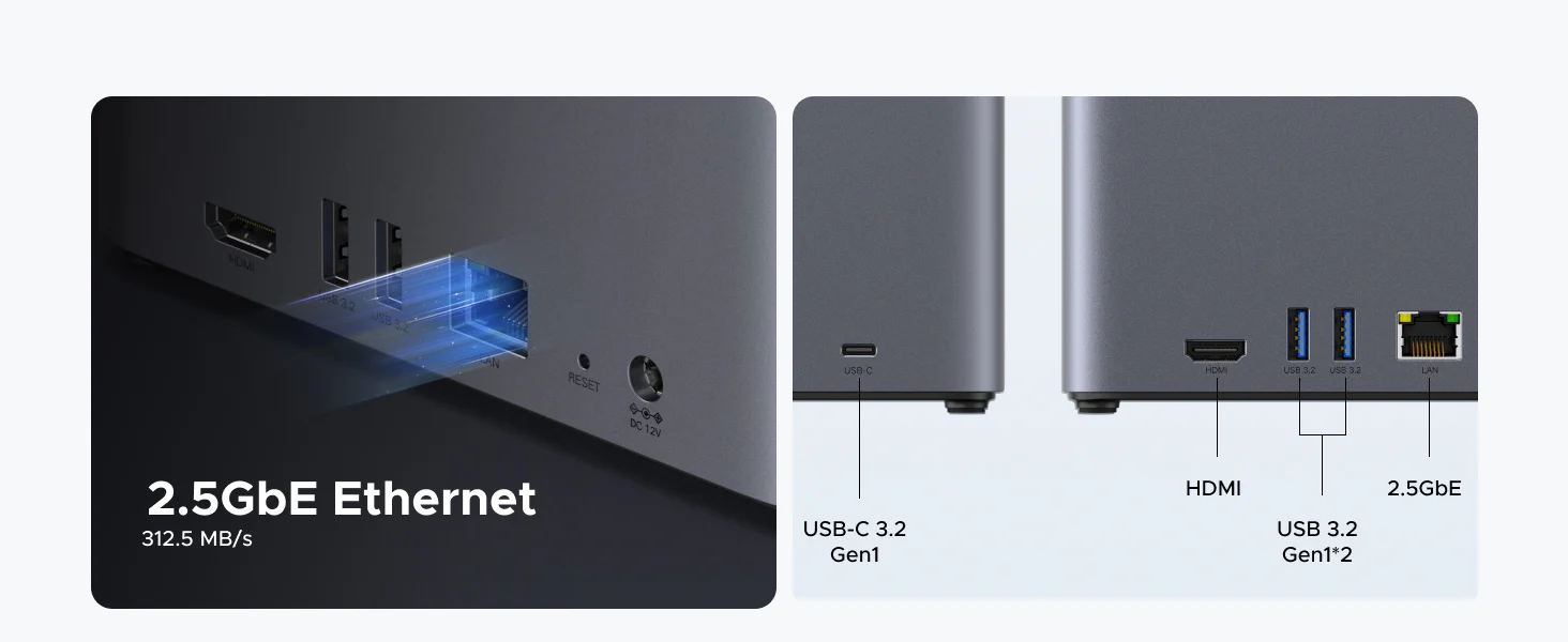UGREEN NASync DH4300 Plus Storage Hub with HDMI Cable