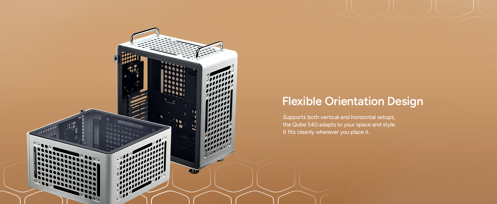 Cooler Master QUBE 540 Moonstone ATX Mid-Tower PC Case 