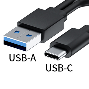 USB A &amp; USB C The external CD drive has two interfaces, USB A and USB C, which can be compatible wit