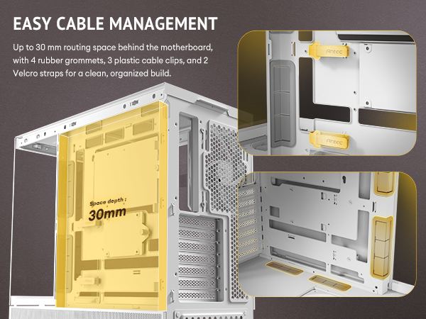 Antec C6 Wood White Mid-Tower Case
