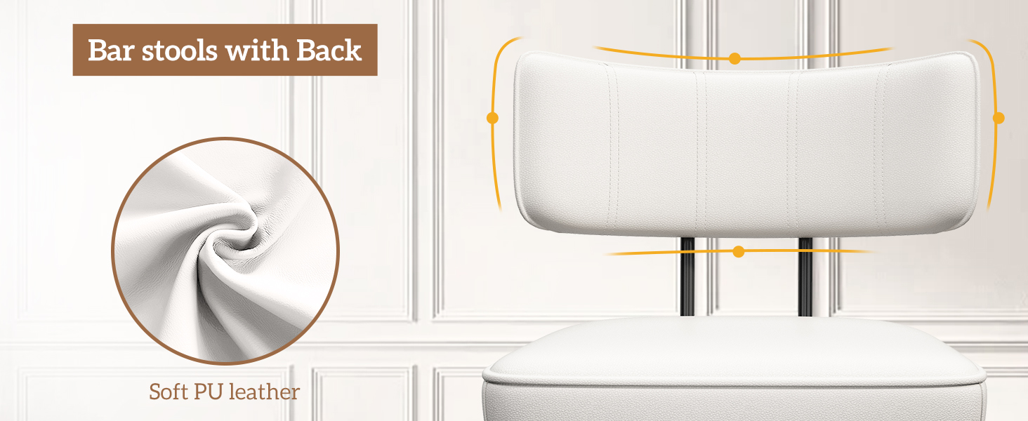 Counter Stools with Backrest