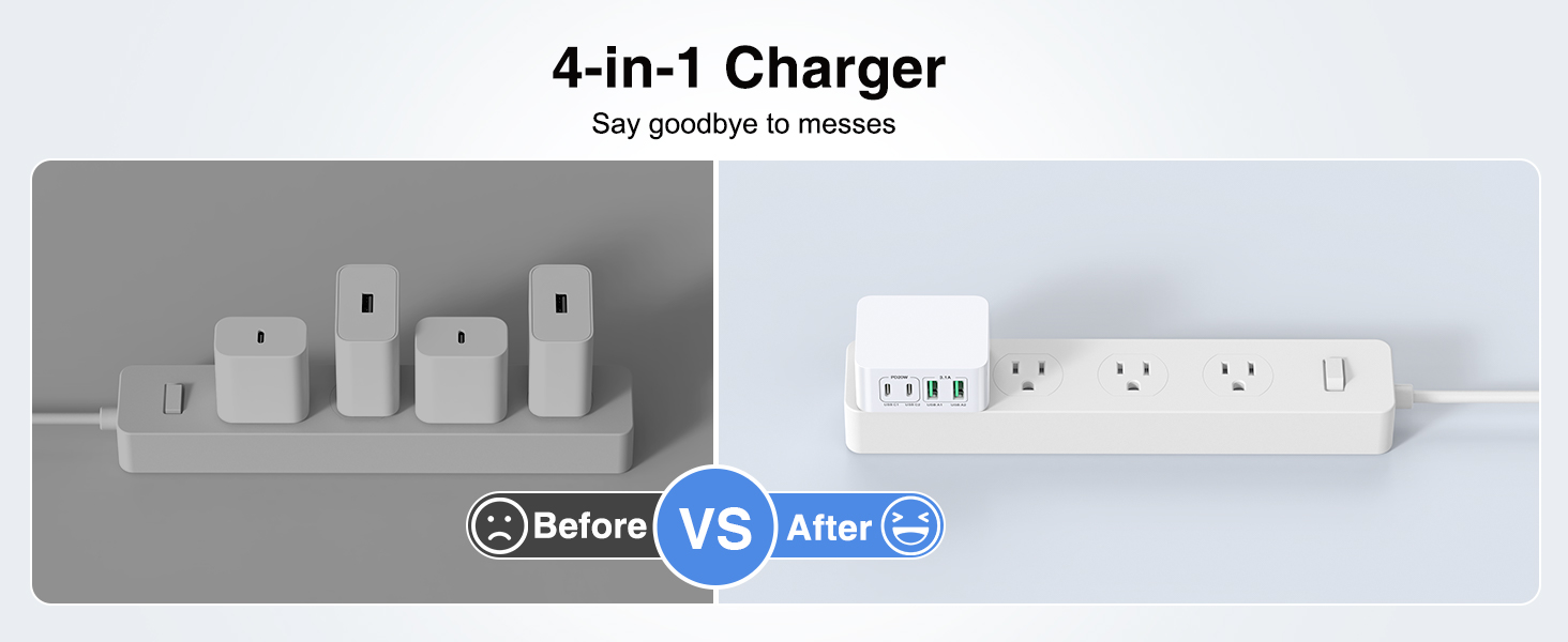 4 in 1 wall charger