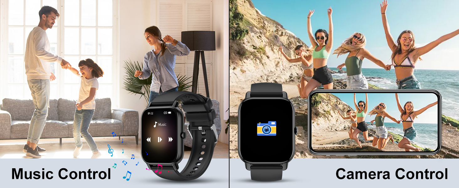 1.85" Smartwatch for Men Women IP68 Waterproof