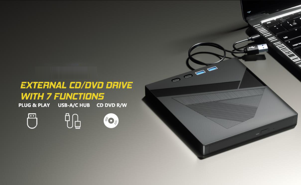 7 in 1 CD/DVD External Drive