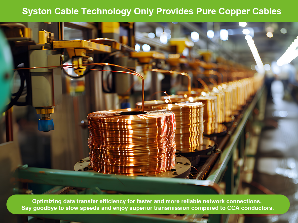 Syston Cable Technology Only Provides Pure Copper Cables