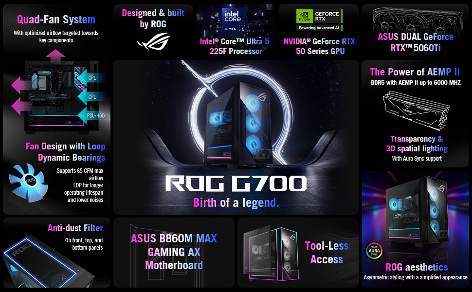 ASUS G Series G700TF-DS564Ti  Gaming Desktop PC 