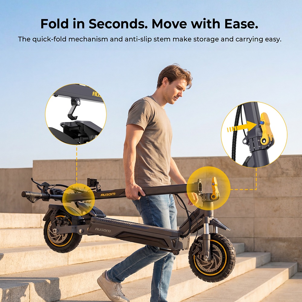 Ausom K20 Pro Dual Motor 2800W Fast Electric Scooter