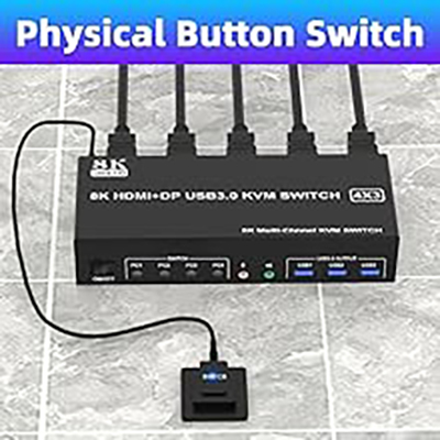 Wired Remote Control Supports wired remote switching for easy cable management, you can switch direc