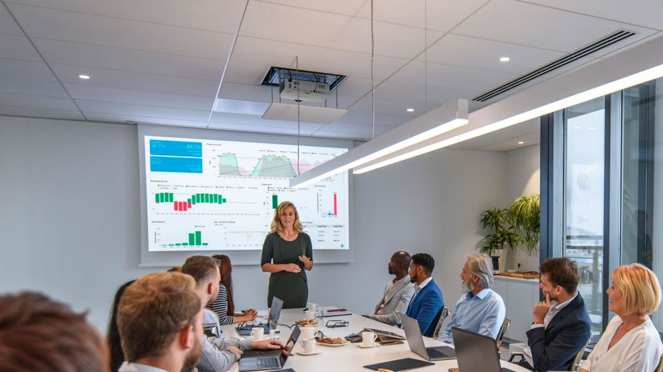 Sharp XP-P721Q-W 7,200 Lumen, 4K UHD, DLP Laser Projector