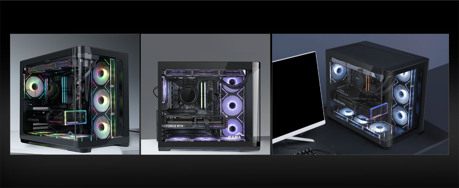 SAMA V60E Mid-Tower  Black Computer Case