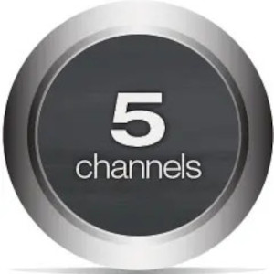 5x200 Watts Per Channel Multi-Channel Home Theater Power Amplifier with XLR Inputs