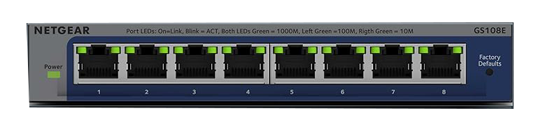 Netgear GS108E 8-Port Gigabit Ethernet Switch