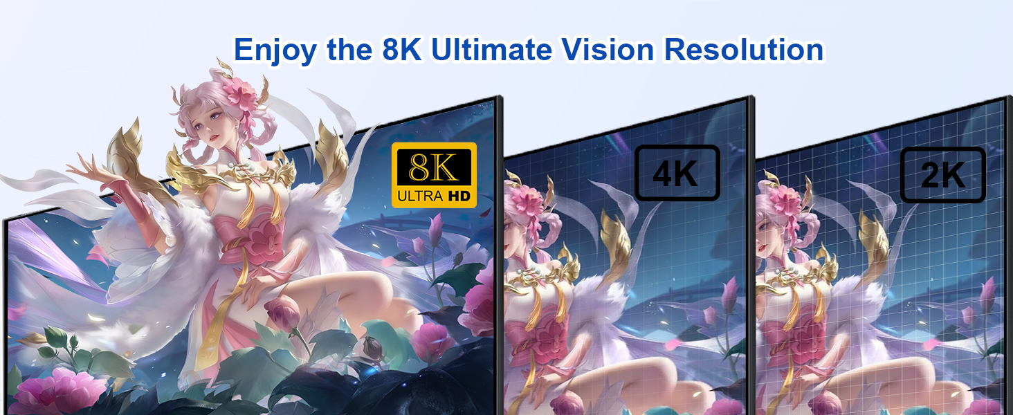 USB-C+HDM KVM Switch 2 Monitors 2 Computers-8K@60Hz 4K@60Hz USB C KVM Switch Dual Monitor