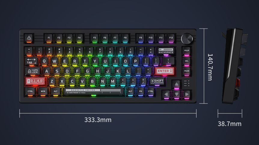 DAREU EK75RT Rapid Trigger Wired Gaming Keyboard