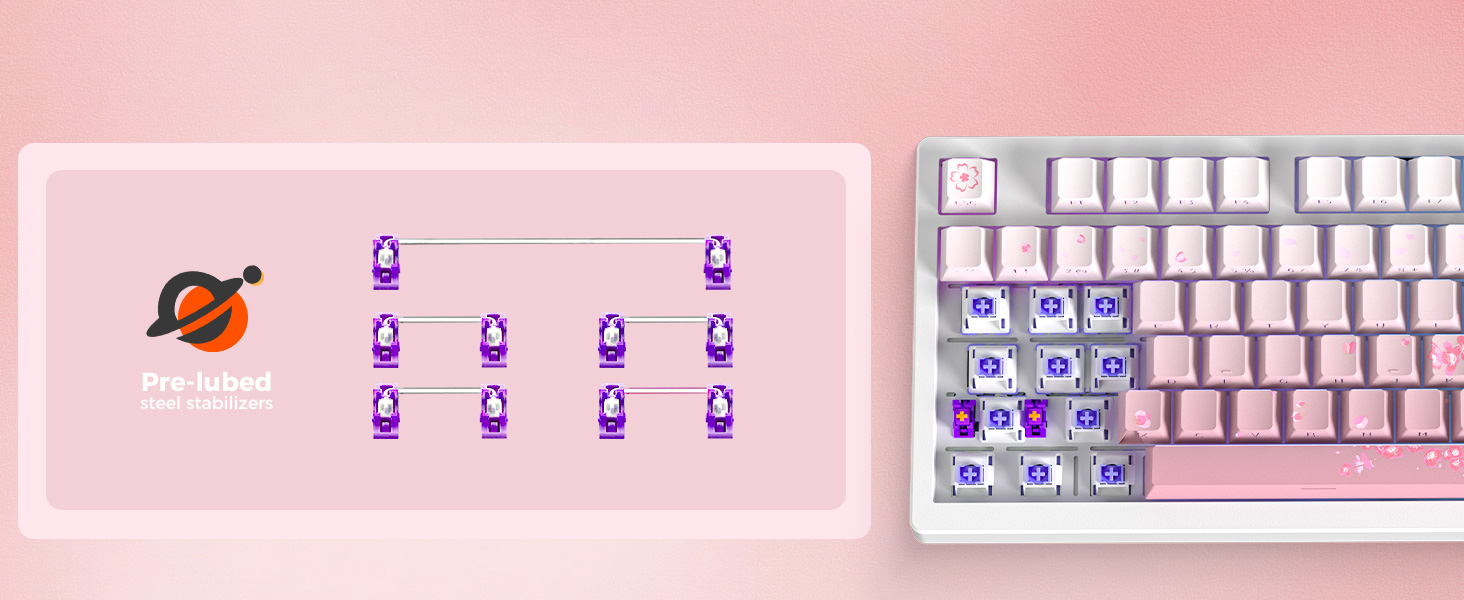 DAREU EK75 Pro Compact 75-Key Wireless RGB Hotswap Keyboard