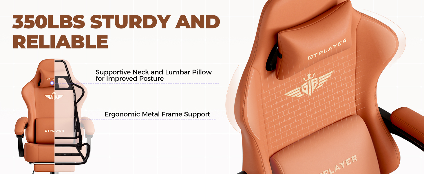 Gaming Chair, Big and Tall, High Back Ergonomic with Pocket Spring Cushion, Footrest, Lumbar Support