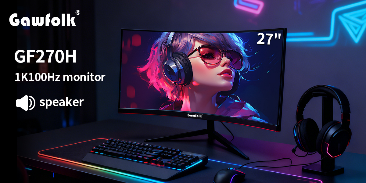 27-Inch 100Hz Black Monitor with Speakers Introduction