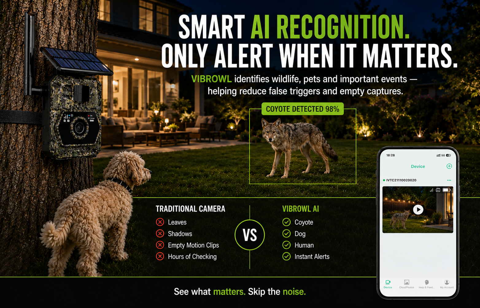 AI Animal Recognition, Smart Detection, False Alert Reduction