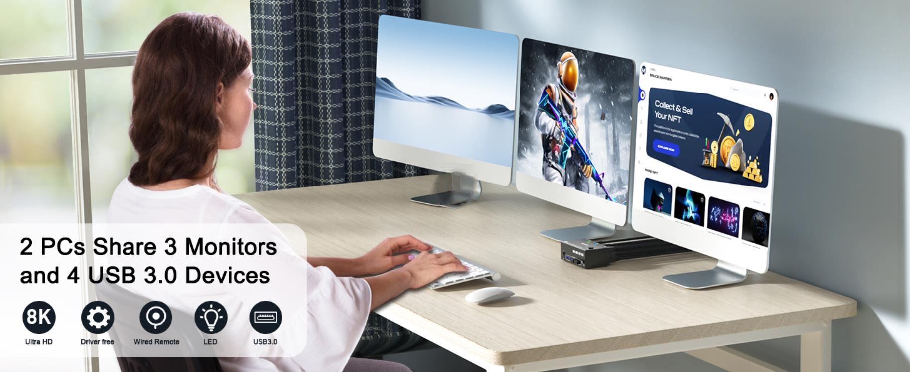 Supports mirror mode and extended mode output