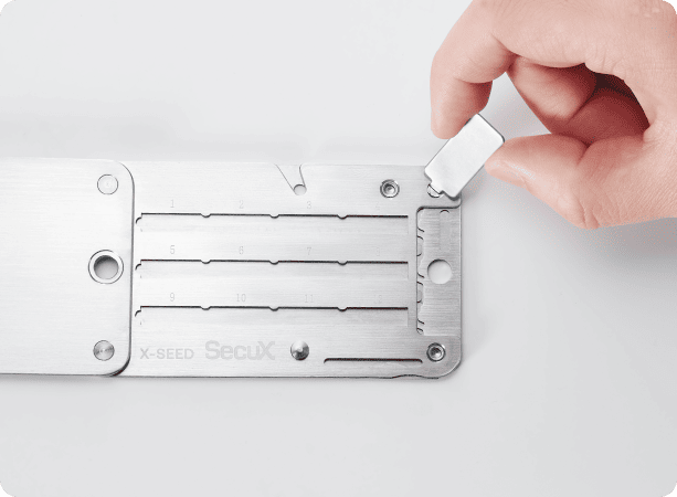 SecuX XSEED PRO Indestructible Crypto Wallet Seed Steel Storage
