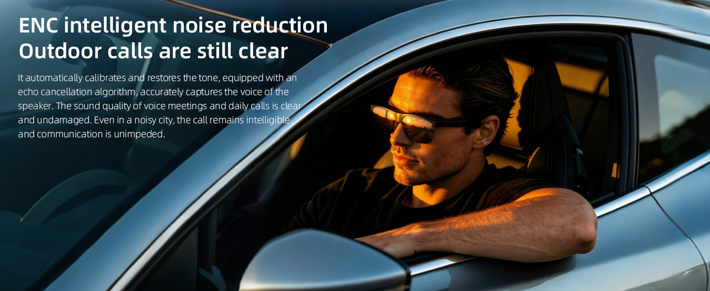 Open Ear Audio Smart Sunglasses No Camera