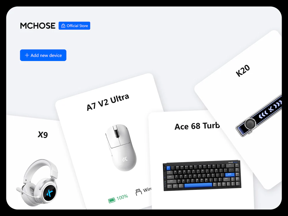 MCHOSE Ace68 Turbo 65% Aluminum Hall Effect Magnetic Switch Keyboard