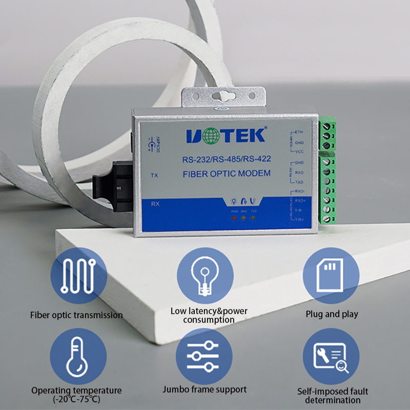 UOTEK Gigabit Network Fiber Optic Transceiver,UT-2604G Serial  (UT-2604GCSM-SC)