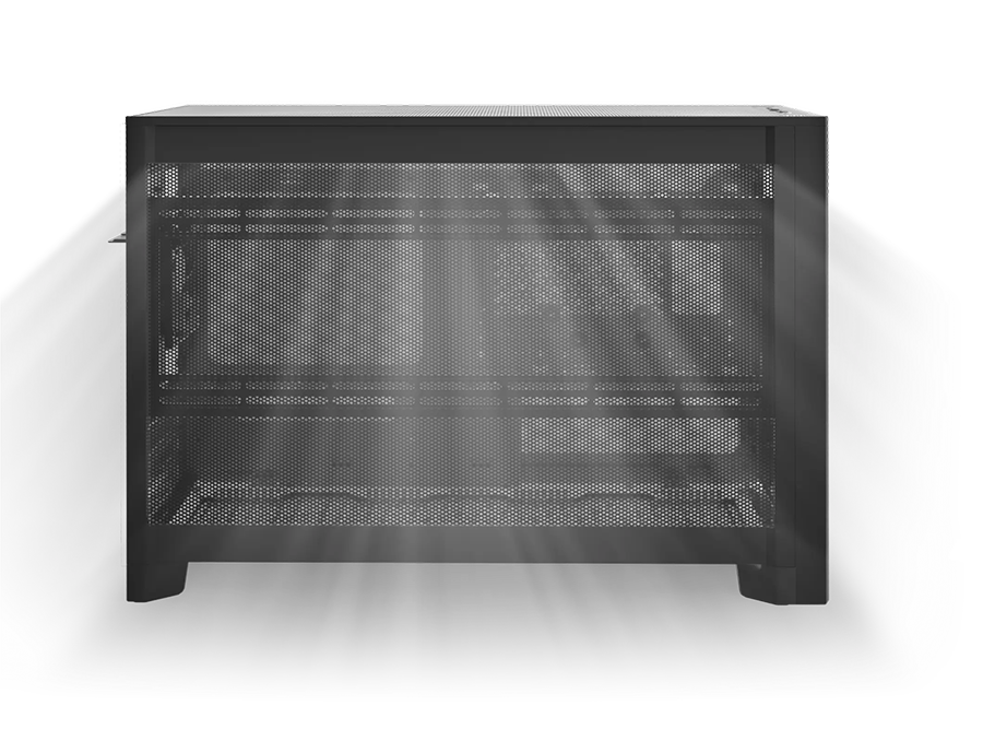 MONTECH TEN Micro ATX PC Case High Airflow Modular Mesh Chassis 