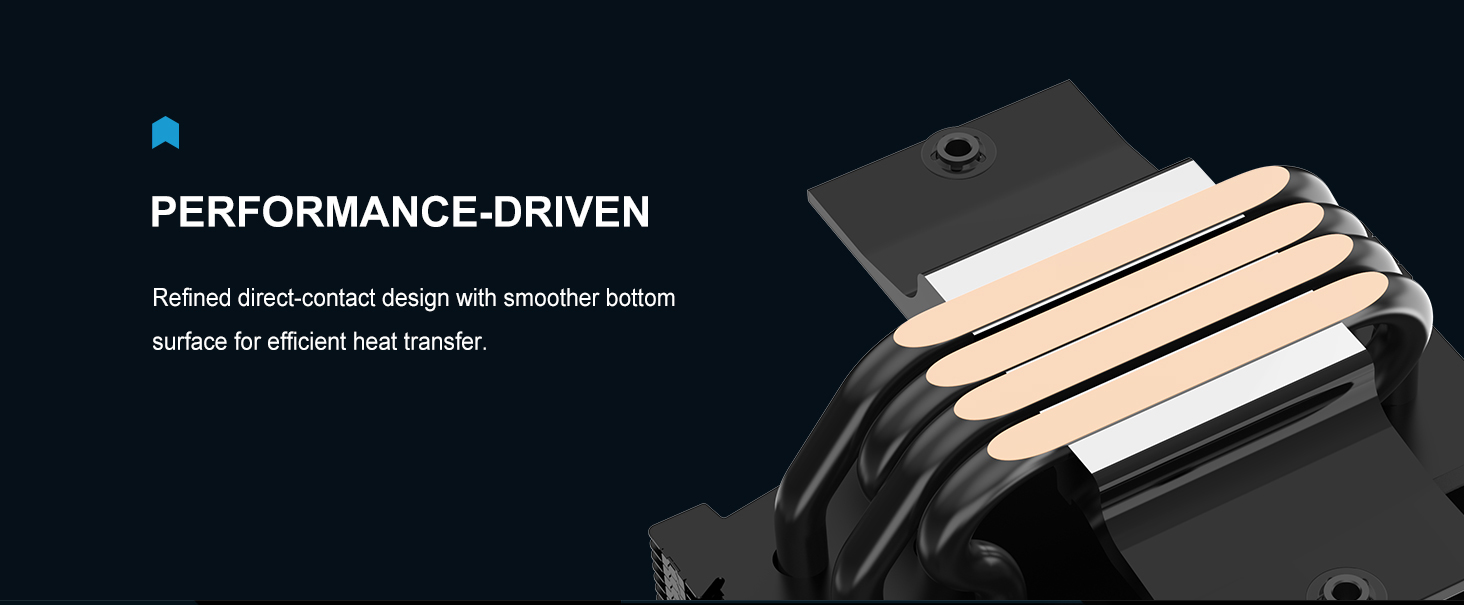 SAMA X40 Single-Tower CPU Air Cooler Black