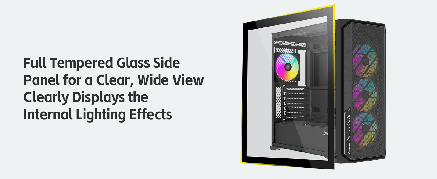 Full Tempered Glass Side Panel