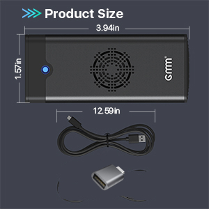 M.2 NVME SSD Enclosure with Cooling Fan
