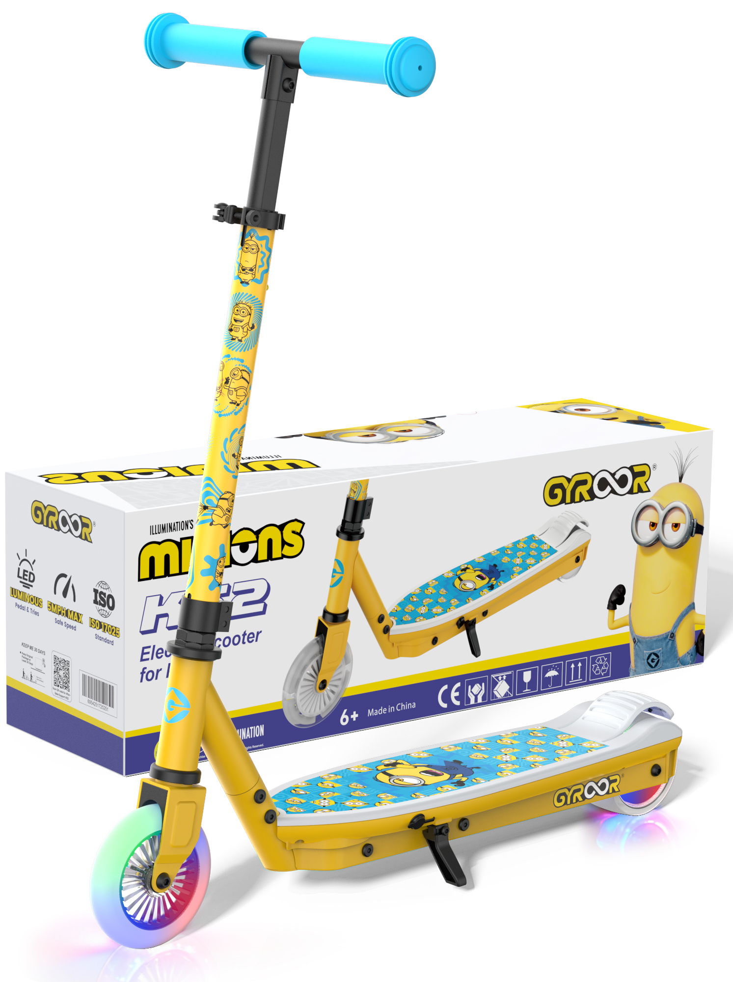 GYROOR KS2 Minions Electric Scooter