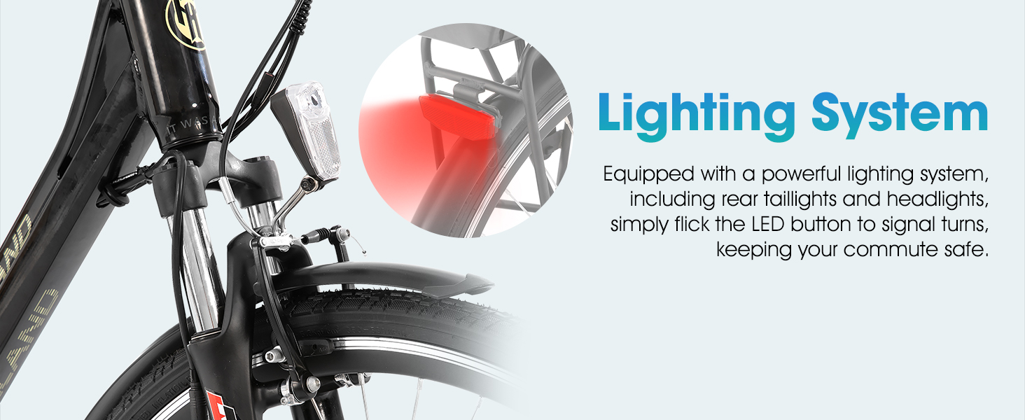 Elctric Commuter Cruiser Ebikes for Adult Men Women Electric Moutain Bike 28" 250w Motor 36v 20mph
