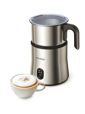Miroco Milk Frother, Stainless Steel Milk Steamer , Automatic Foam