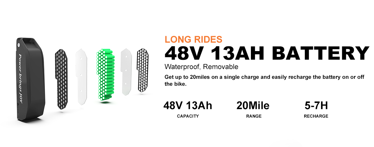 Aostirmotor Unisex Electric bike S07-G long ride battery
